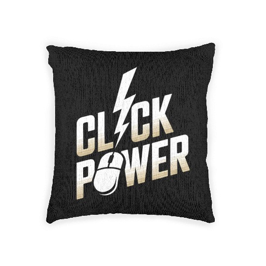 Click Power Cyber Monday Shopping Force Woven Pillows