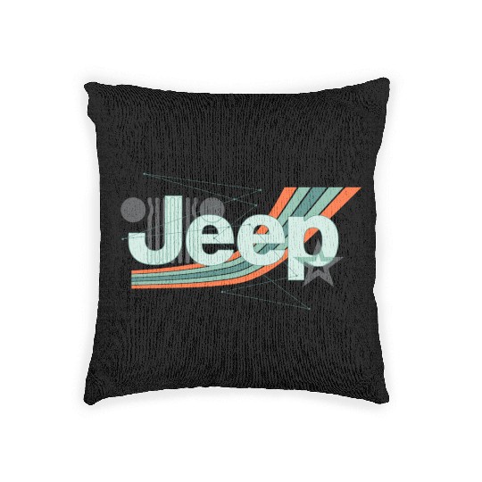 Jeep Painted Angles Design Woven Pillows