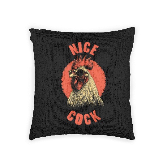Nice Cock Bro Woven Pillows