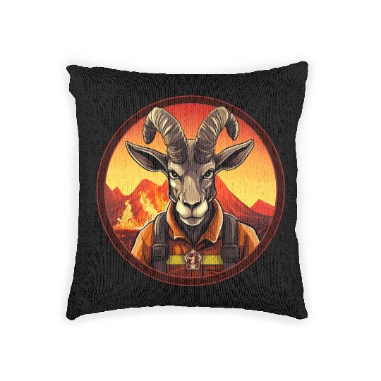 Fireman Capricorn Woven Pillows