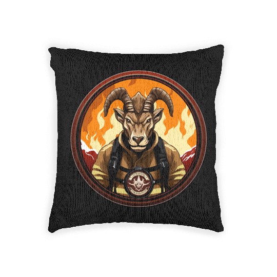 Capricorn Firefighter Woven Pillows
