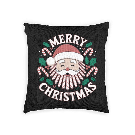 Merry Santa Claus – Merry Christmas Design Woven Pillows