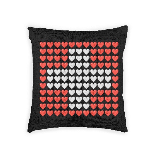 Switzerland HEARTS Flag Woven Pillows