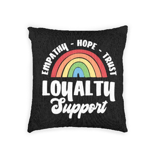 Empathy Hope Trust Loyalty Woven Pillows