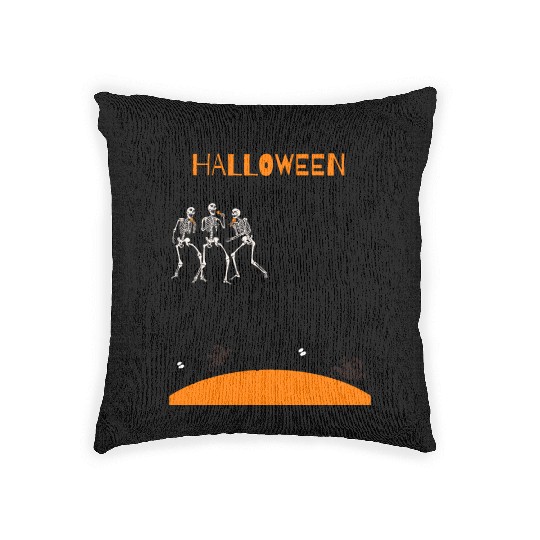spooky season stuff Woven Pillows