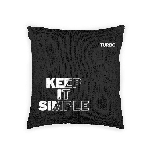 TURBO "KEEP IT SIMPLE" Merch Woven Pillows