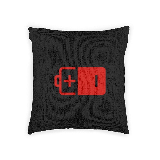 Electrician Valentine: Positive to My Negative Woven Pillows