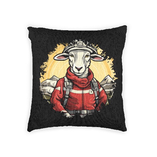 Sheep Firefighter Woven Pillows