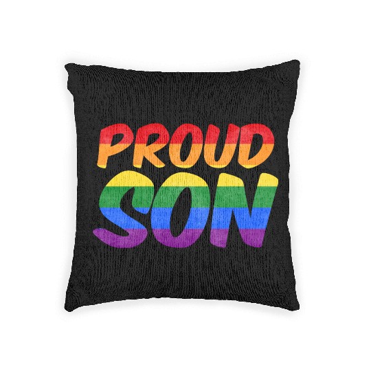 Just be yourself! (Proud Son) Woven Pillows