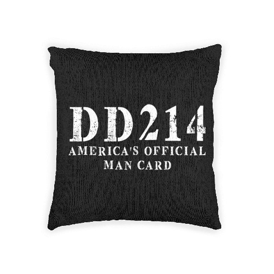 DD214 America s Official Man Card Woven Pillows