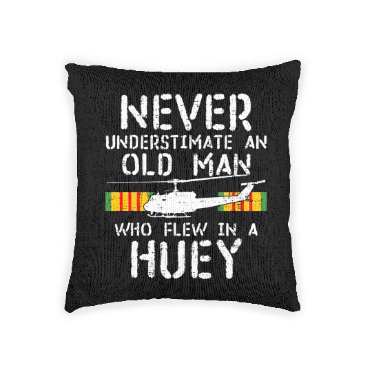 Sky Warriors: Huey Pilots of the Vietnam War Woven Pillows