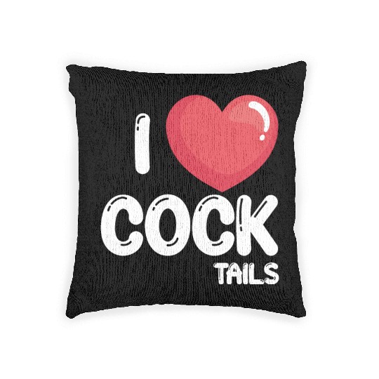 Funny I Love Cocktails 2 Woven Pillows
