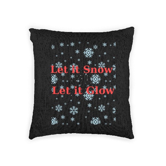 Christmas Cheer in a cup Funny Christmas on Bella Woven Pillows