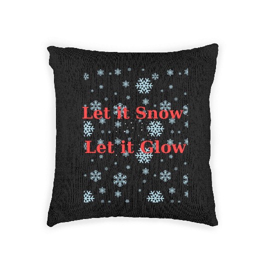 Christmas Cheer in a cup Funny Christmas on Bella Woven Pillows