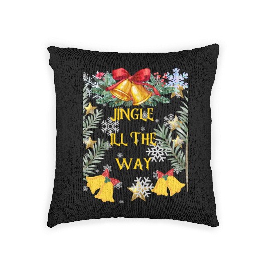 Christmas Cheer in a cup Funny Christmas on Bella Woven Pillows