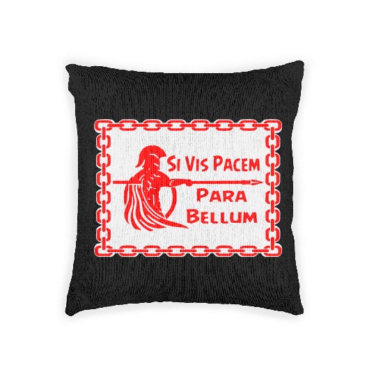 Spartan Si Vis Pacem Para Bellum LIKE US ON FB #U Woven Pillows