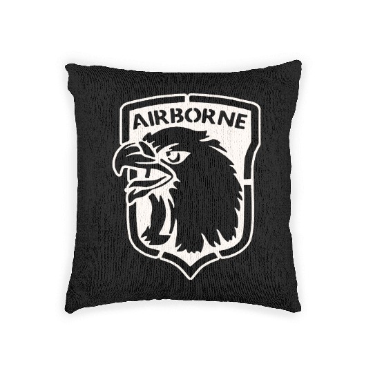 Airborne Eagle LIKE US ON FB #USAPatriotGraphics © Woven Pillows
