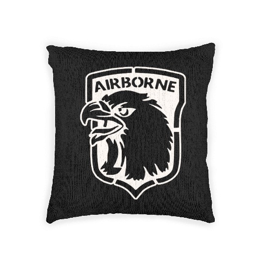 Airborne Eagle LIKE US ON FB #USAPatriotGraphics © Woven Pillows