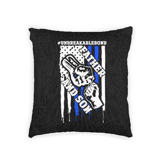 Father Son Unbreakable 6 Woven Pillows