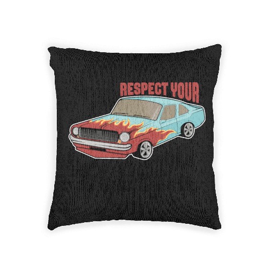 Funny Car Guy 1 Woven Pillows