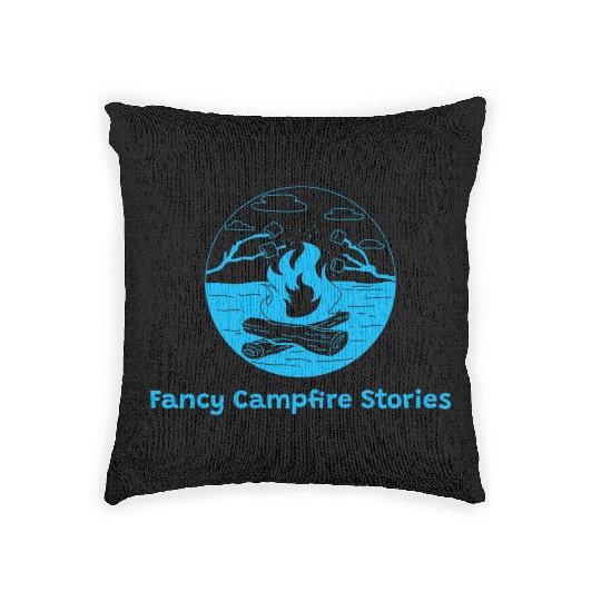 Fancy Campfire Stories Luxury Camping Woven Pillows