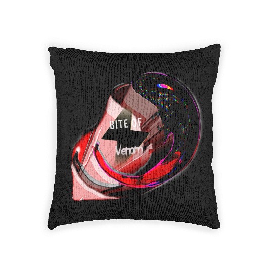 Bite of venom by Astronaut Woven Pillows