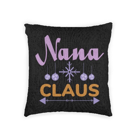 Nana Claus Woven Pillows