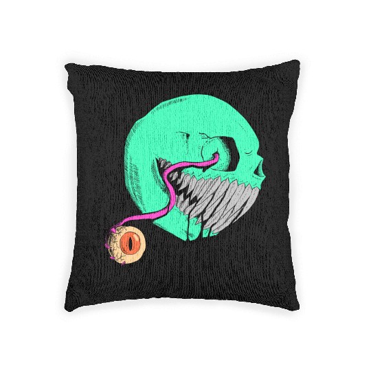 Cringe Zombie Pac Man Woven Pillows