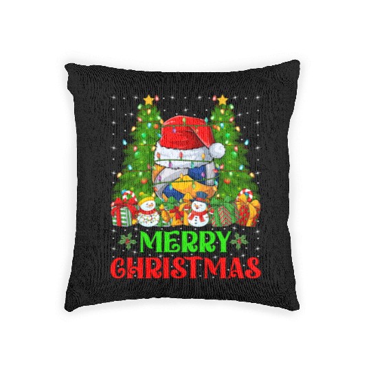 Volleyball Christmas Woven Pillows