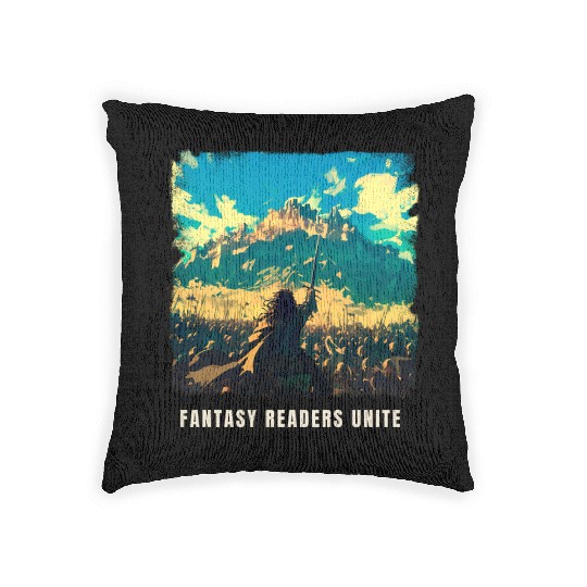Fantasy Readers Unite Woven Pillows