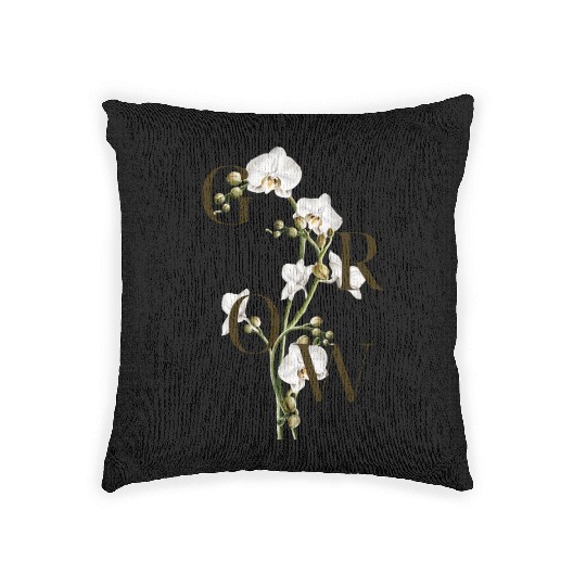 Grow Orchid Woven Pillows
