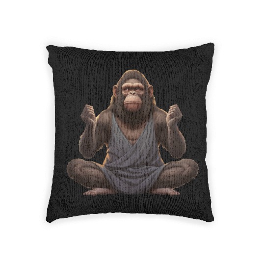 Monkey Yoga Woven Pillows