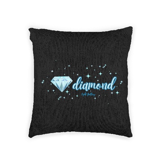 Diamond gemstone jewel Woven Pillows