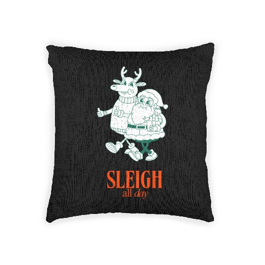 Sleigh all Day Woven Pillows