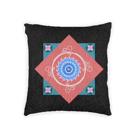 Sea World Mandala Woven Pillows