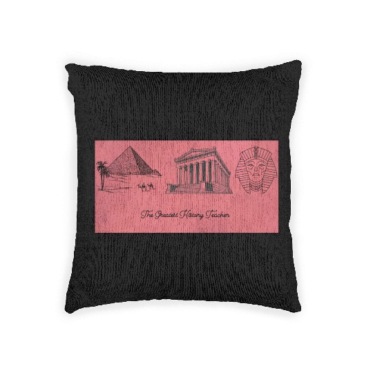 The greatest history teacher Woven Pillows