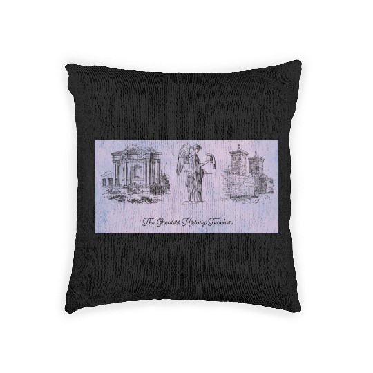 The greatest history teacher Woven Pillows