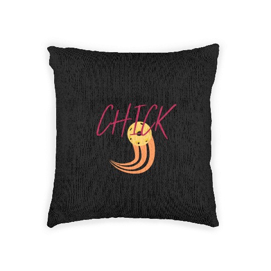 Unique Pickleball Design for Women & Girls Players Woven Pillows