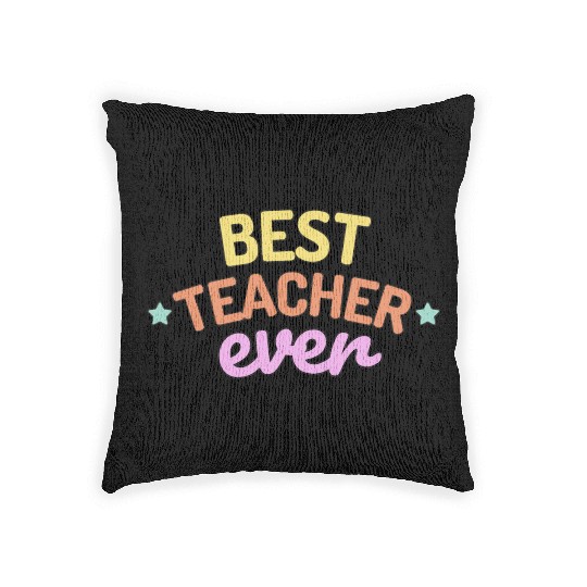 Best Teacher Ever Woven Pillows