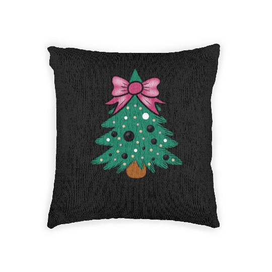 Christmas tree Woven Pillows