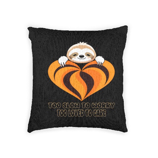 Sloth Snuggles & Heart Hugs Woven Pillows