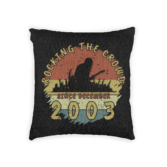 21st birthday Rocking this planet GIT 12/2003 Woven Pillows