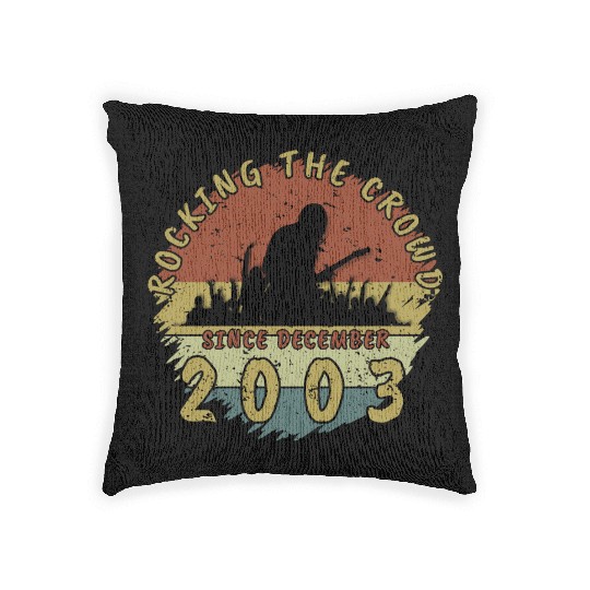 21st birthday Rocking this planet GIT 12/2003 Woven Pillows