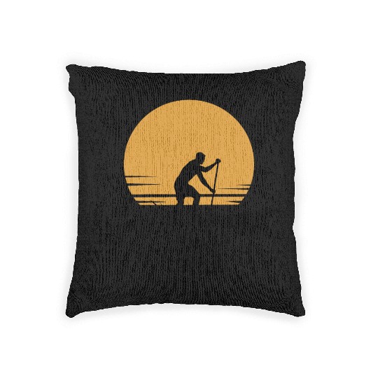Stand Up Paddle Leisure Vacation Woven Pillows