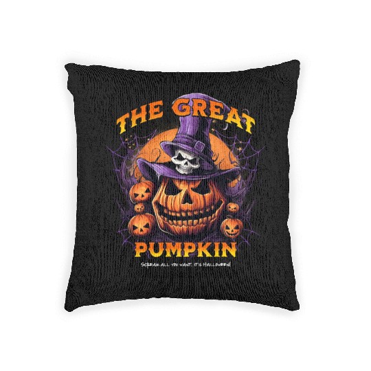 The Great Pumpkin: A Halloween Legend Woven Pillows