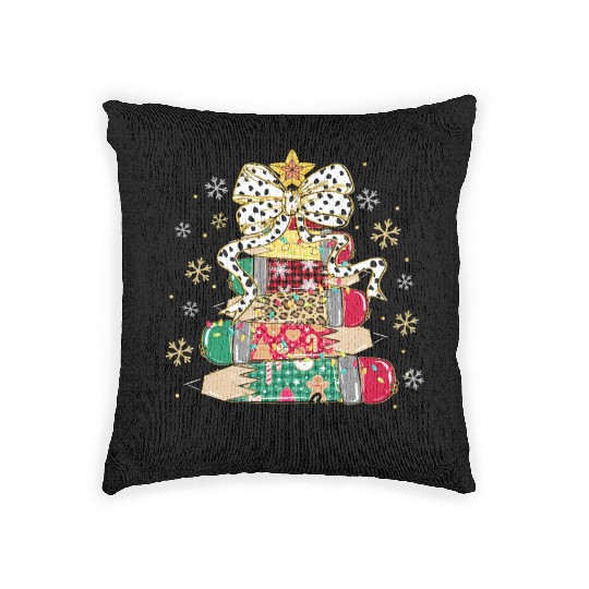 Teacher Christmas Woven Pillows