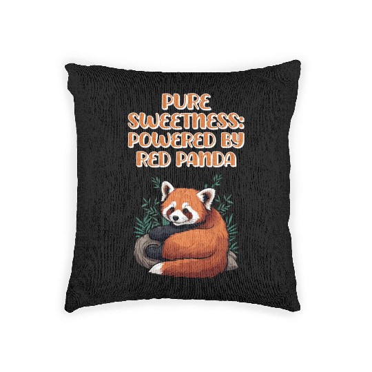 Pure Sweetness: Powered By Red Panda - Cute Animal Woven Pillows