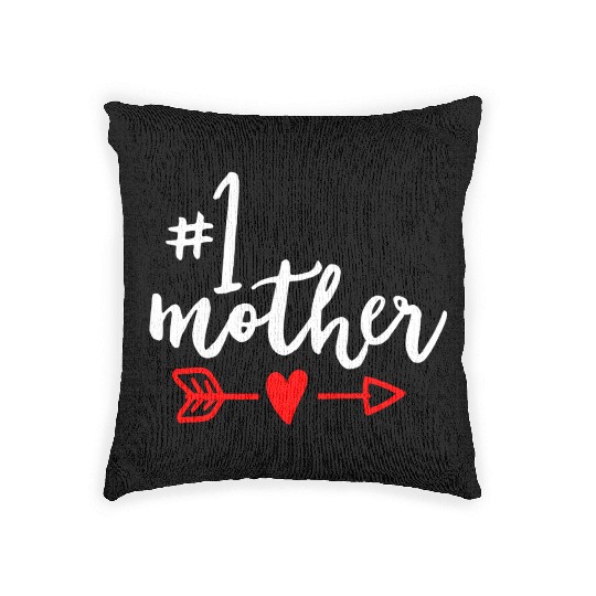 Mother Number 1 Mom Mama Mothers Day Mother In Law Woven Pillows