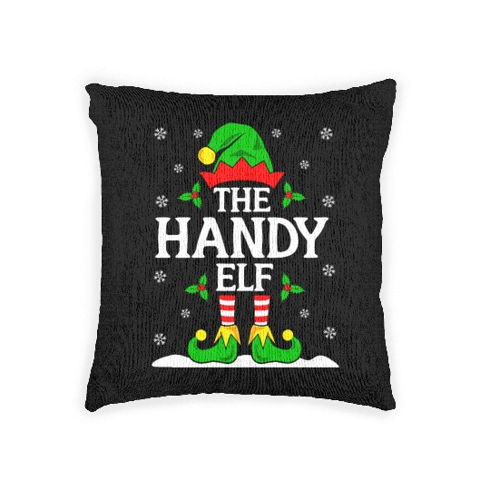 The Handy Elf Christmas Woven Pillows