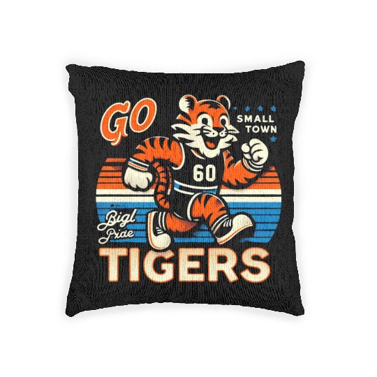Small Town, Big Pride: Go Tigers! Woven Pillows
